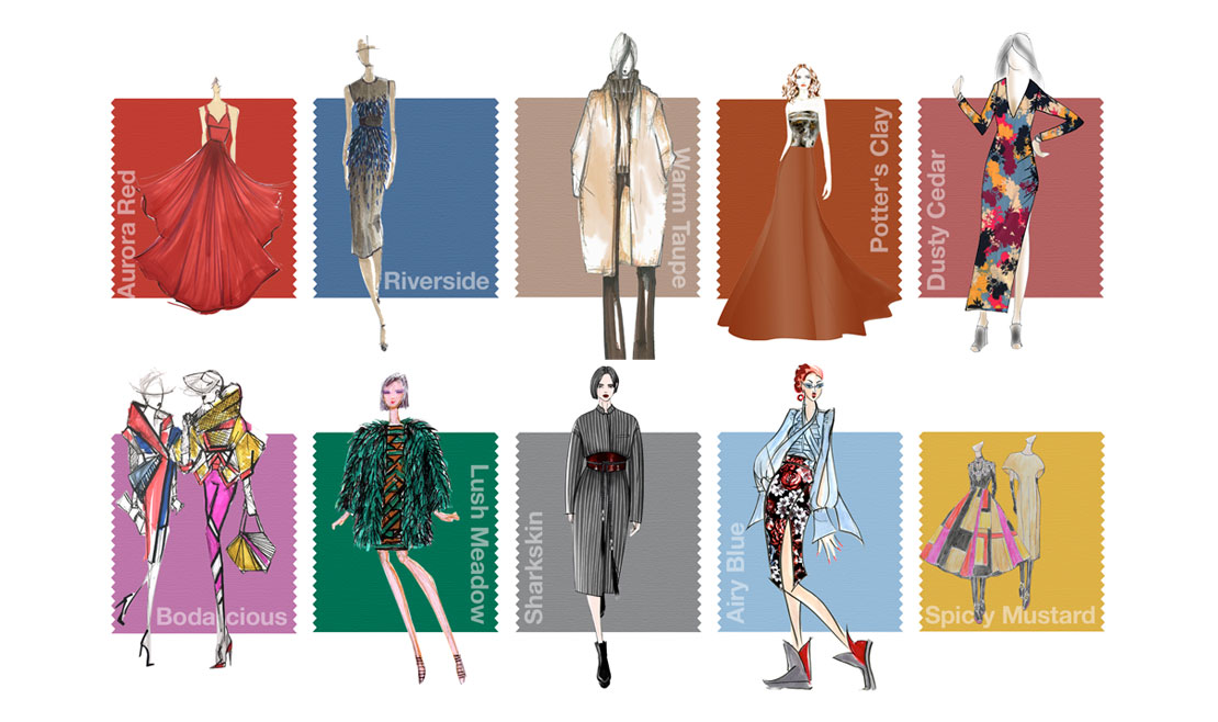 Pantone Mode Trendfarben für den Herbst 2016