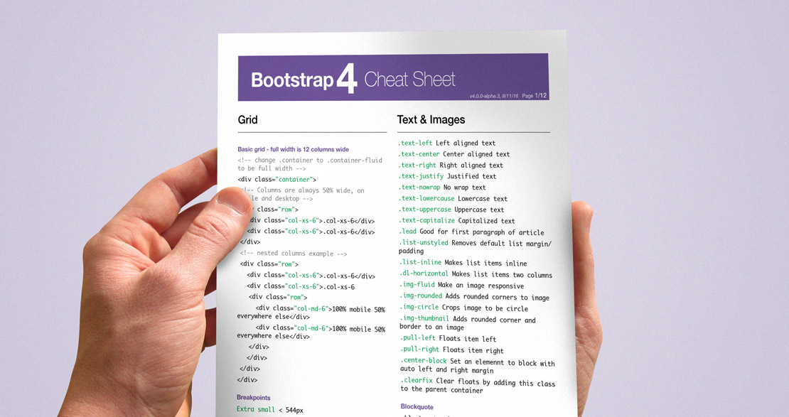 bootstrap4-cheat-sheet
