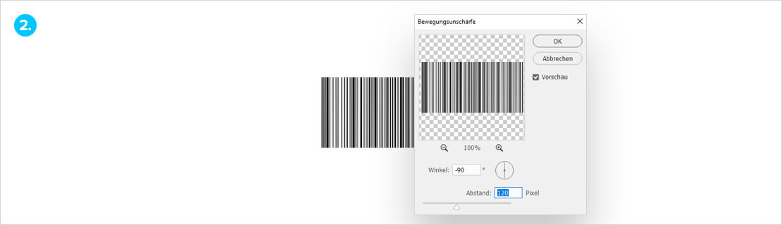 Photoshop Barcode Effek: Schritt 2