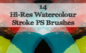 Hi-Res Watercolour Stroke PS Brushes