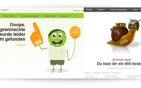 Die schönsten Fehlerseiten