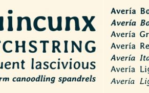 Schrift aus 725 Fonts