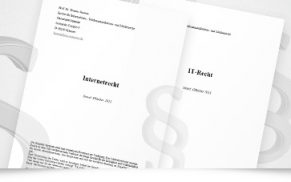 Skriptum »Internetrecht« aktualisiert