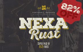 »Nexa Rust« im Font-Paket