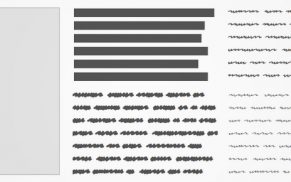 »Krickel-Krackel-Font« für Blindtexte