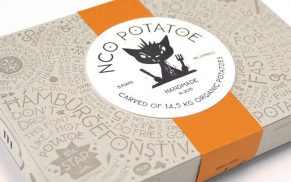 Kartoffeldruckschrift in der Box