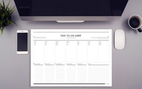 Design-Schreibtischunterlage für Kreative