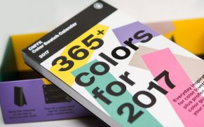 Farbstreifen-Kalender für 2017