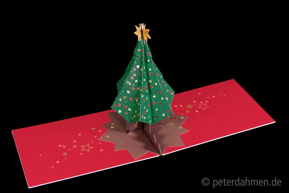 Anleitung: Pop-Up-Karte »Weihnachtsbaum«