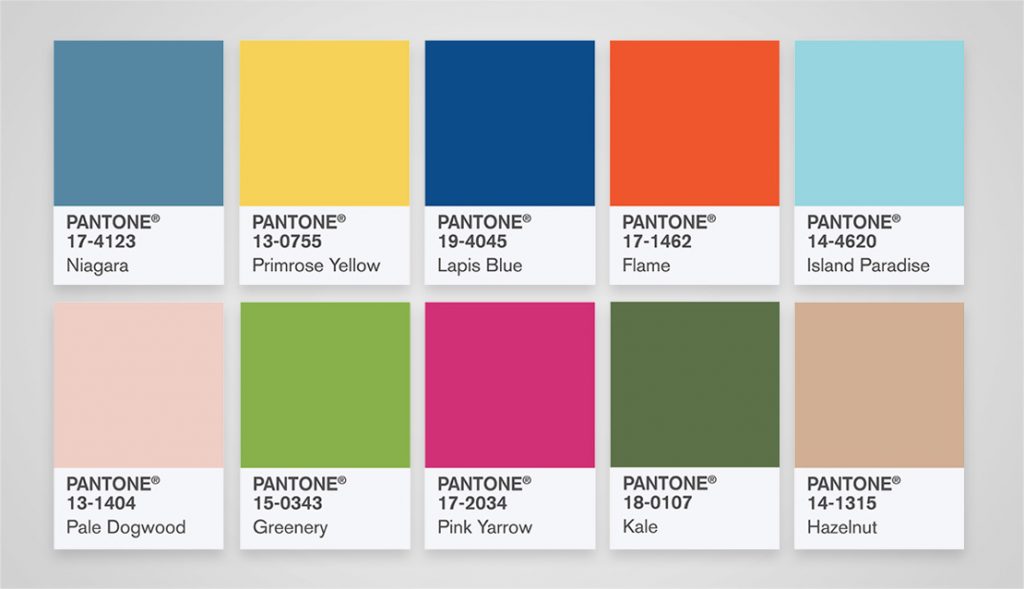 Trendfarben Design für den Frühling