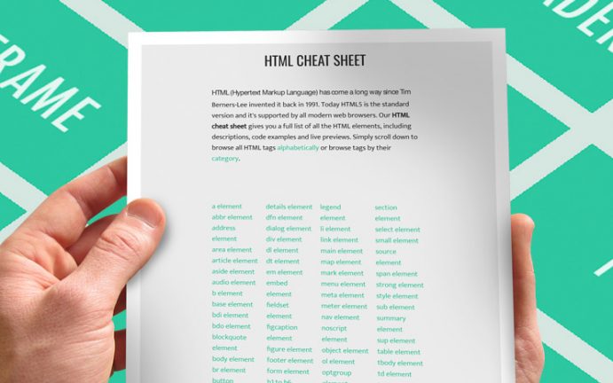 HTML Cheat Sheet