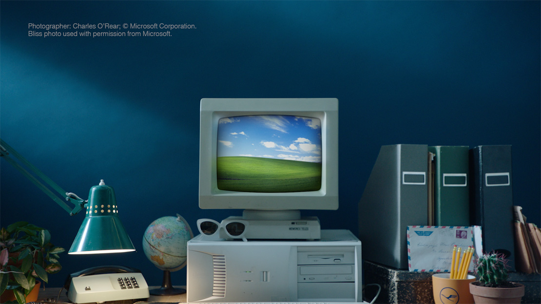 Bliss Hintergrundbild Windows XP