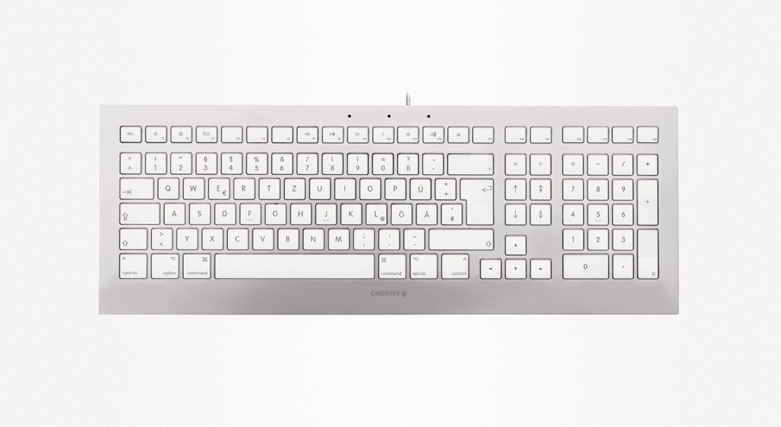 Cherry Strait 3.0 für Mac - Mac-Tastatur im Metall-Look