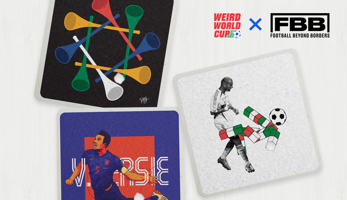 Weird World Cup - Bierdeckel für den guten Zweck zur Fußball-Weltmeisterschaft