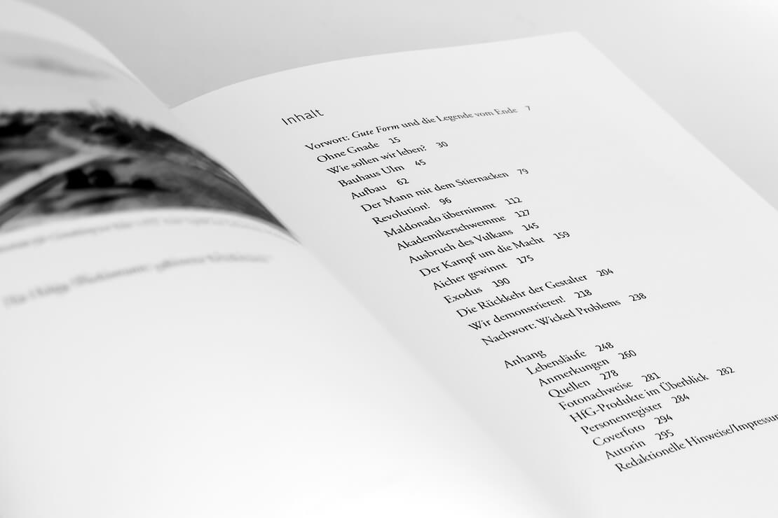 Inhaltsverzeichnis vom Bauhaus-Buch