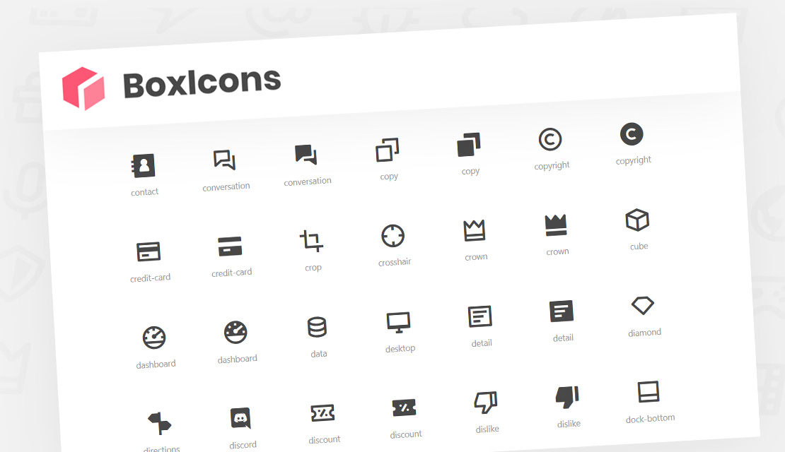 Webfreundlicher Icon-Font BoxIcons