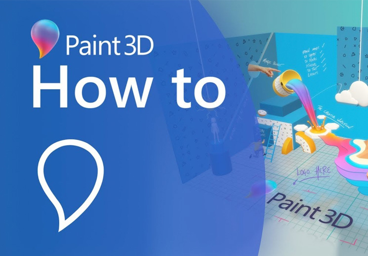 Paint 3D Tutorials Tipps zum 3DTool von Microsoft im Video