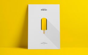 Minimalistische Posterserie »IceCream Tarantino«