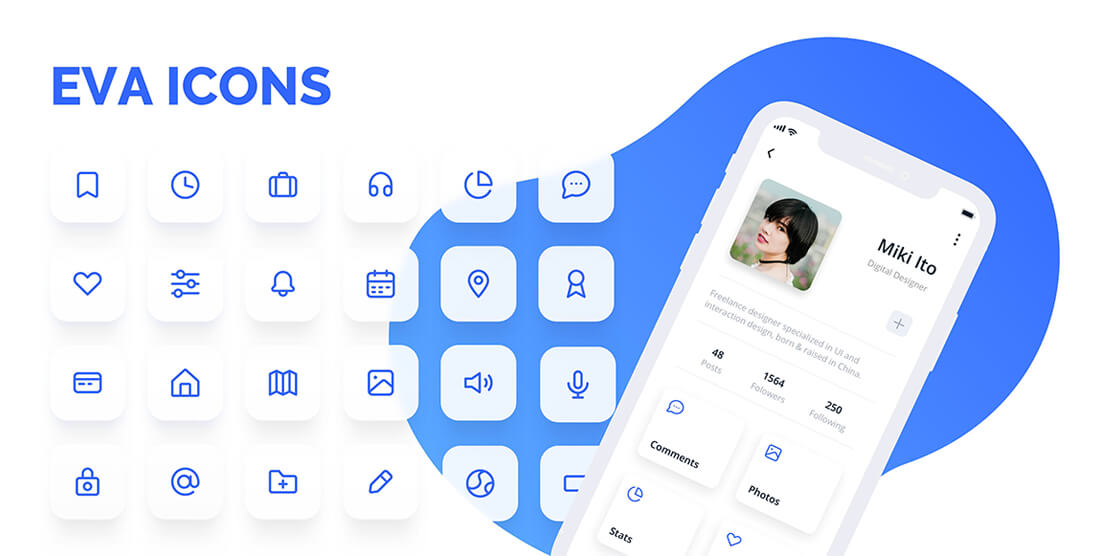Eva Icons - Open Source Icons für Interfaces und Benutzeroberflächen