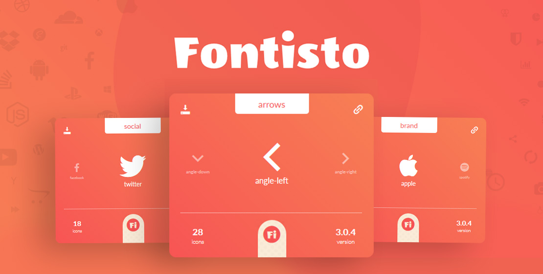 Fontfisto - Icon-Fonts fürs Web, per CSS-Klassen steuerbar