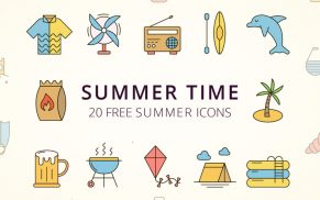Sommerliche Icons