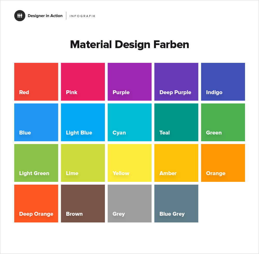 Material Design Farben