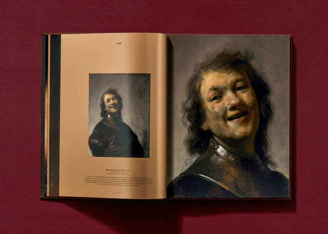Aus dem Rembrandt Buch zu den Selbstporträts