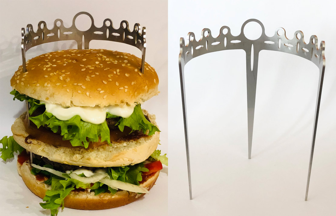 Burger-Spieß Krone
