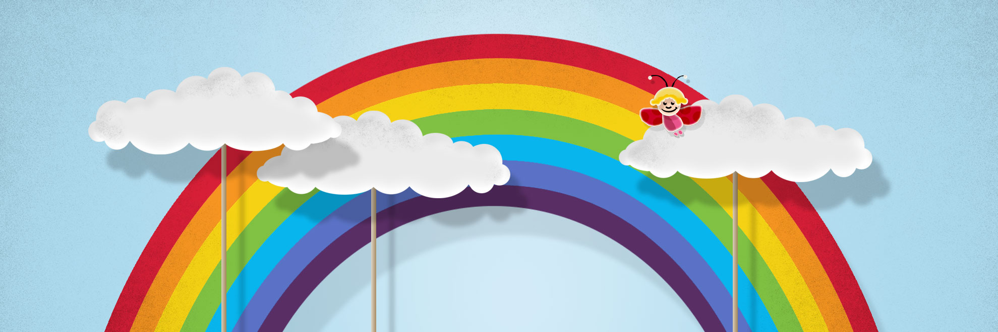 Der regenbogens in farben richtigen reihenfolge des 10 Regenbogen