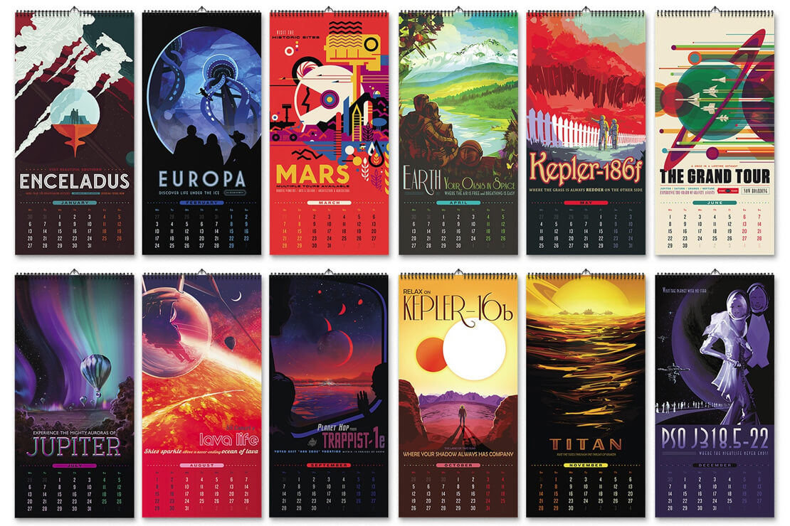 NASA Exoplanet Travel Bureau Series Calendar 2020