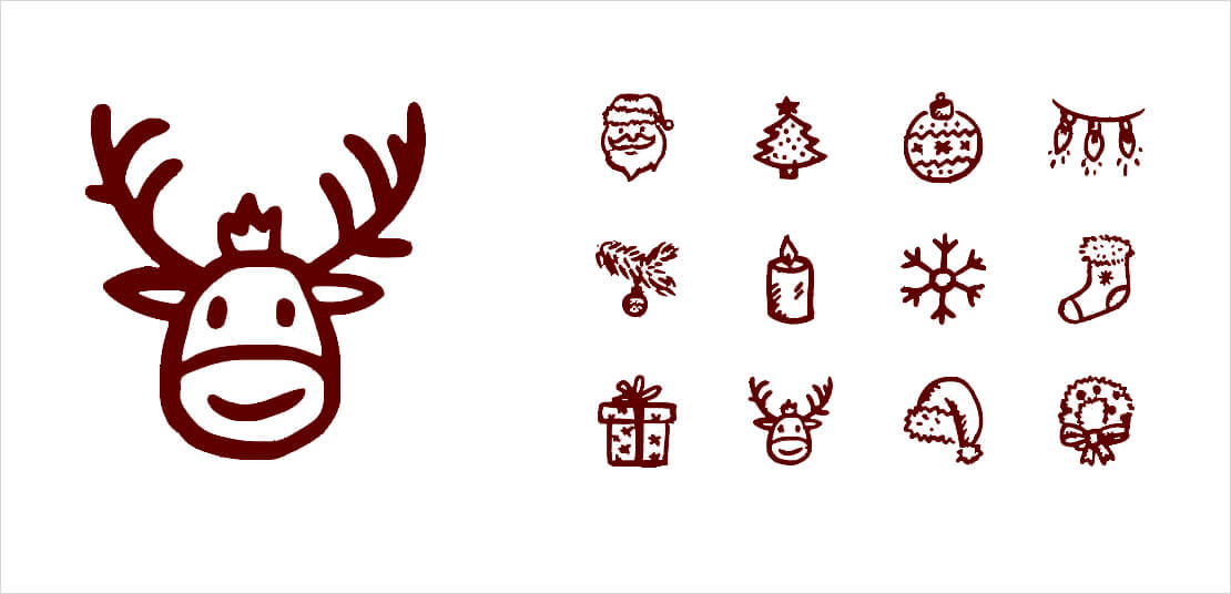 Merry Christmas Icons