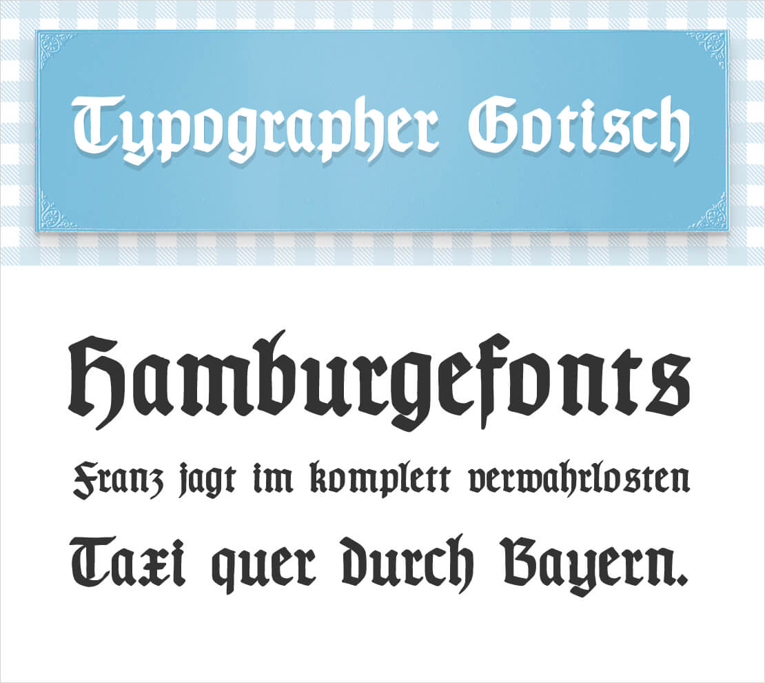 Altdeutsche Schrift Typographer Gotisch