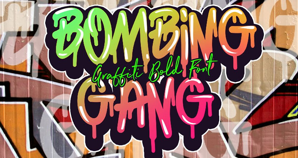 Bombing Gang Graffiti Bold Font