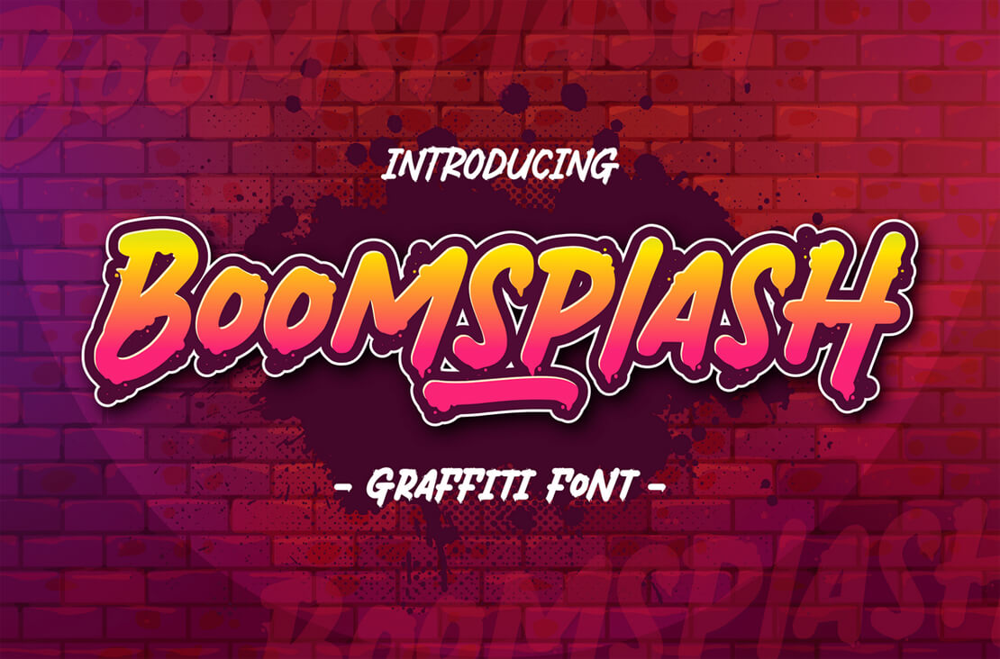 Boomsplash Graffiti Schrift