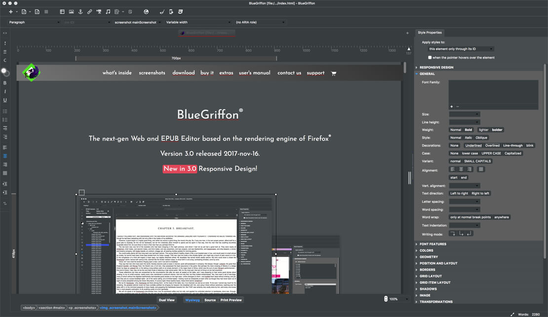 BlueGriffon Editor