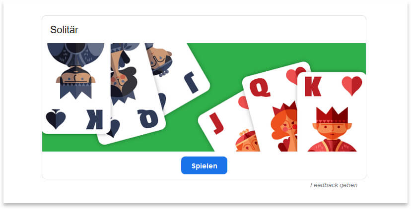 Solitaire Google Easter Egg Game