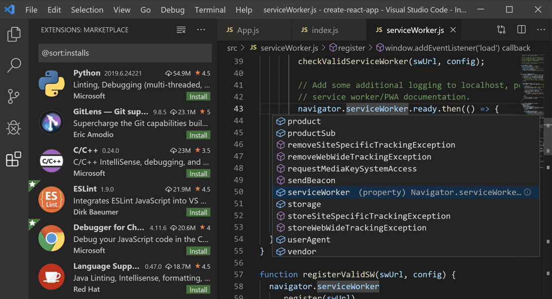 Visual Studio Code Editor