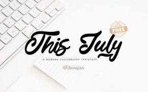 This July – Free Font