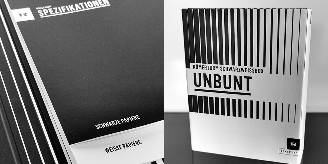 Unbunt - Schwarzweissbox Papiere
