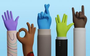Handz: 3D-Hände Illustrationen
