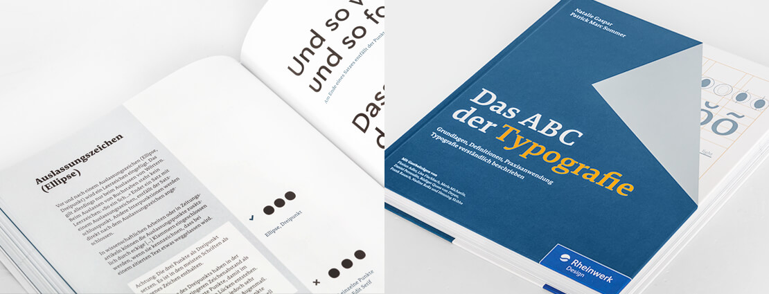 Das ABC der Typografie (Buch-Cover und Innenseiten)