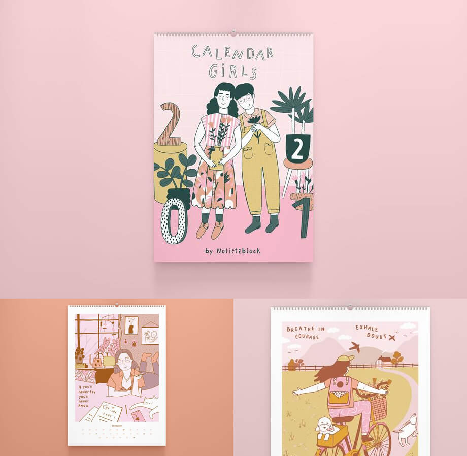 Calendar Girls 2021 Design-Kalender