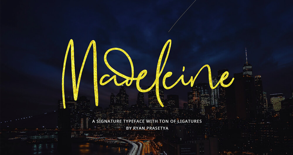 Madeleine Signature Typeface