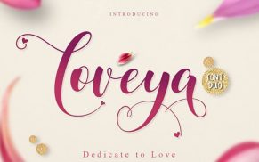 Loveya Script Font-Duo