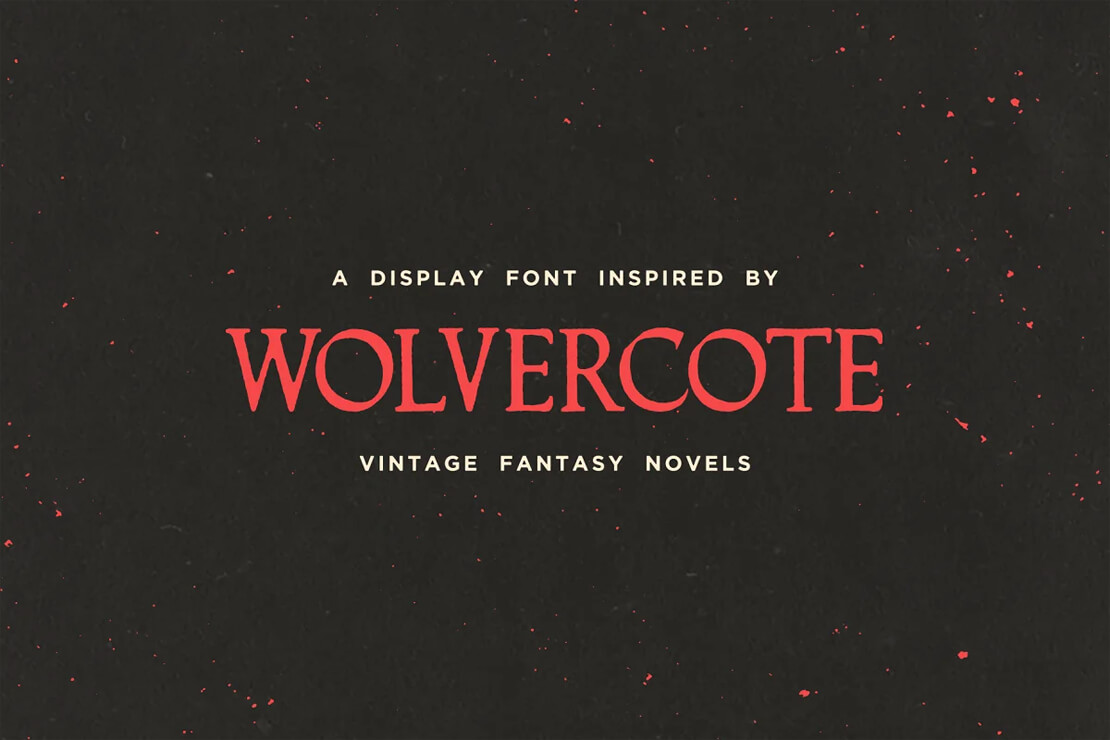 Wolvercate - von Fantasy-Romanen inspirierte Schriftart