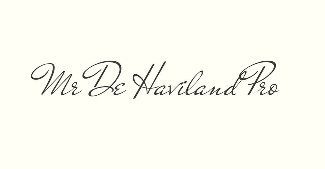 Mr De Haviland Font