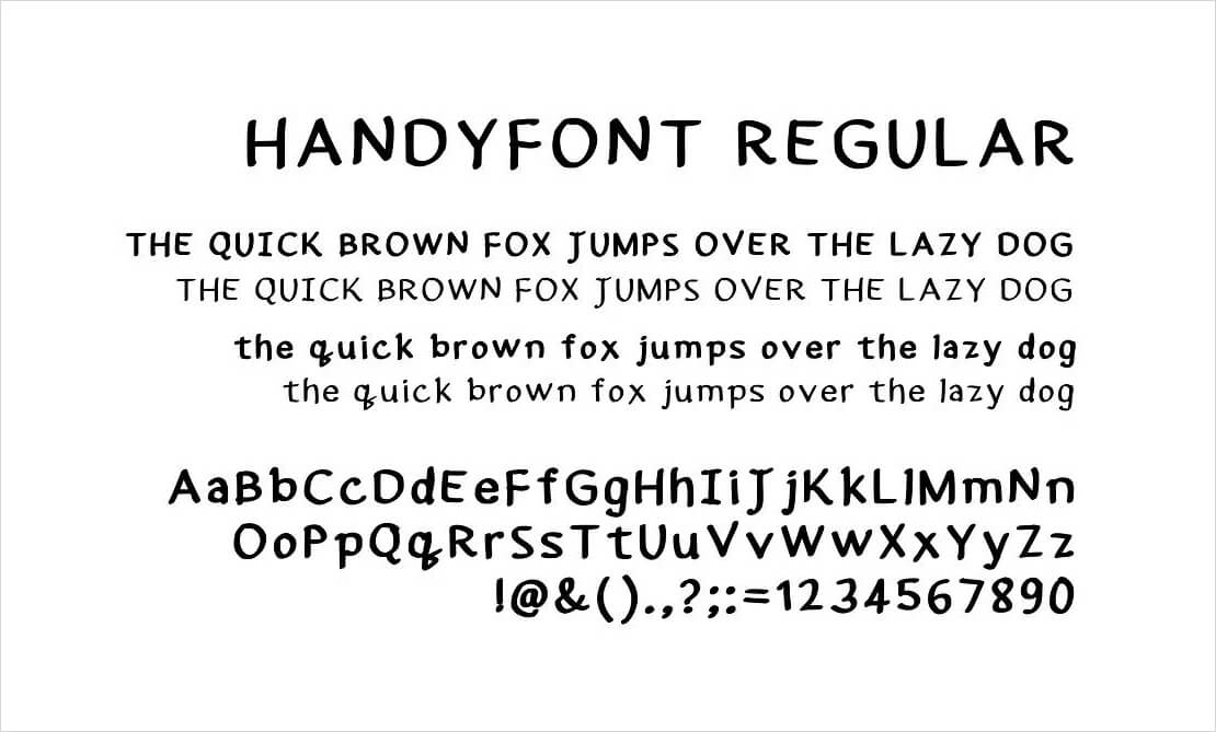 Handyfont – Handschrift-Font für Comics