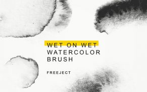 Wet on Wet Watercolor Photoshop Brushes