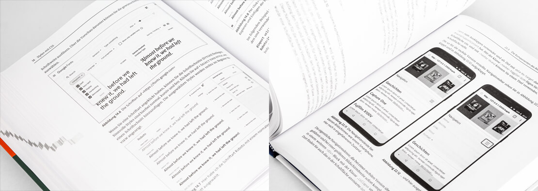 HTML- und CSS-Handbuch (Seiten aus dem Buch)