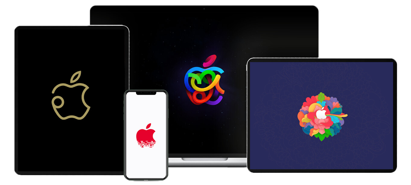 Wallpaper Apple-Logos von Stores